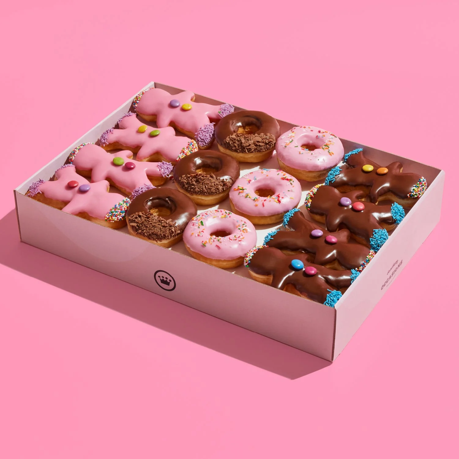 Small Party Box - Choc and Strawberry (12 Donuts)